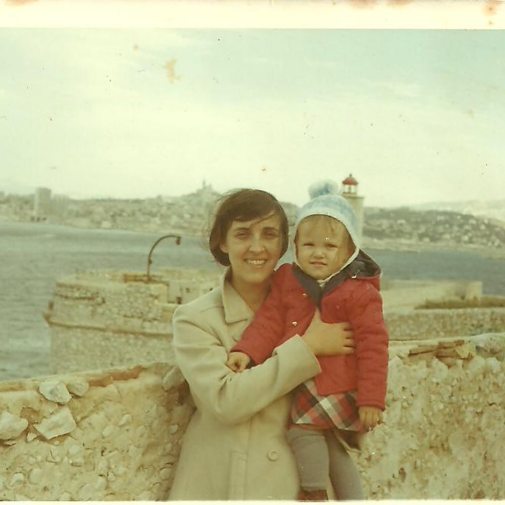 Piedade holding my mom Nice - France - 1970